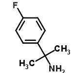 structure of CAS# 17797-10-3, 2-(4-Fluorophenyl)-2-Propanamine;1-(4-Fluorophenyl)-1-methylethylamine;1-(4-Fluoro-phenyl)-1-methyl-ethylamine;1-(4-Fluo<wbr>rophenyl)<wbr>-1-methyl<wbr>ethylamin<wbr>e, α,α-Di<wbr>methyl-4-<wbr>fluoroben<wbr>zylamine