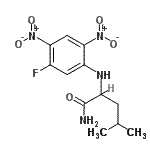 structure of CAS# 178065-30-0, N<Sup>2</Sup>-(5-Fluoro-2,4-Dinitrophenyl)Leucinamide;N<sup>2</sup>-(5-Fluor-2,4-dinitrophenyl)leucinamid;N<sup>2</sup>-(5-Fluoro-2,4-dinitrophenyl)leucinamide;N<sup>2</sup>-(5-Fluoro-2,4-dinitrophényl)leucinamide