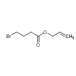 structure of CAS# 178215-45-7, Allyl 4-Bromobutanoate;4-Bromobutyric acid allyl ester;Allyl 4-bromobutyrate;ALLYL4-BROMOBUTYRATE