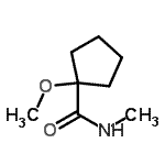 CAS#: 17860-30-9， 1-Methoxy-N-Methylcyclopentanecarboxamide