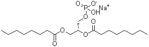 structure of CAS# 178603-80-0, Sodium (2R)-2,3-Bis(Octanoyloxy)Propyl Hydrogen Phosphate;1,2-dioctanoyl-sn-glycero-3-phosphate;Hydrogéno<wbr>phosphate<wbr> de sodiu<wbr>m et de (<wbr>2R)-2,3-b<wbr>is(octano<wbr>yloxy)pro<wbr>pyle;Natrium-(2R)-2,3-bis(octanoyloxy)propylhydrogenphosphat