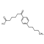 结构式 CAS# 178686-75-4, 6-氧代-6-(4-戊基苯基)己酸