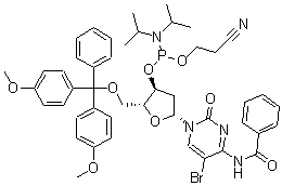 CAS#: 178925-43-4， N-Benzoyl-5'-O-[Bis(4-Methoxyphenyl)Phenylmethyl]-5-Bromo-2'-Deoxy-Cytidine 3'-[2-Cyanoethyl Bis(1-Methylethyl)Phosphoramidite]