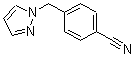 structure of CAS# 179057-34-2, 4-(1H-Pyrazol-1-Ylmethyl)-Benzonitrile;4-(1H-Pyrazol-1-Ylmethyl)Benzonitrile 97%;4-(1H-PYRAZOL-1-YLMETHYL)BENZONITRILE