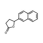structure of CAS# 180037-65-4, 5-(2-Naphthyl)Dihydro-2(3H)-Furanone;5-(2-naphthyl)-3,4,5-trihydrofuran-2-one;5-(NAPHTHALEN-2-YL)DIHYDROFURAN-2(3H)-ONE;Î³-(2-Naphthyl)-Î³-butyrolactone