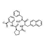 CAS#: 180046-99-5， (2S)-N<Sup>2</Sup>-[(2S)-1-[Benzyl(Methyl)Amino]-3-(2-Naphthyl)-1-Oxo-2-Propanyl]-N<Sup>1</Sup>-(2-Nitrophenyl)-1,2-Pyrrolidinedicarboxamide