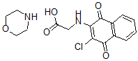 CAS#: 180179-64-0， N-(3-Chloro-1,4-dihydro-1,4-dioxo-2-naphthalenyl)glycine compd. with morpholine (1:1)