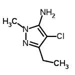 CAS#: 180303-03-1， 4-Chloro-3-Ethyl-1-Methyl-1H-Pyrazol-5-Amine
