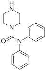 structure of CAS# 1804-36-0, N,N-Diphenyl-1-Piperazinecarboxamide;N,N-Di(Phenyl)-1-Piperazinecarboxamide;Piperazine-1-Carboxylic Acid Diphenylamide