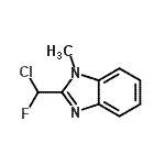CAS 登录号：180797-72-2， 2-[氯(氟)甲基]-1-甲基-1H-苯并咪唑