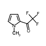 结构式 CAS# 18087-62-2, 2,2,2-三氟-1-(1-甲基-1H-吡咯-2-基)乙酮