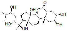 CAS#: 18089-44-6， (20R,22R,24S)-2beta,3beta,14alpha,20,22,24-Hexahydroxy-5beta-Cholesta-7-Ene-6-One