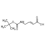 structure of CAS# 180913-22-8, (2E)-4-({[(2-Methyl-2-Propanyl)Oxy]Carbonyl}Amino)-2-Butenoic Acid;(E)-4-((tert-butoxycarbonyl)amino)but-2-enoic acid