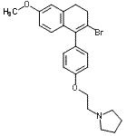 CAS#: 180915-95-1， 1-{2-[4-(2-Bromo-6-Methoxy-3,4-Dihydro-1-Naphthalenyl)Phenoxy]Ethyl}Pyrrolidine