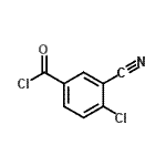 CAS#: 181283-43-2， 4-Chloro-3-Cyanobenzoyl Chloride