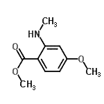 CAS#: 181434-39-9， Methyl 4-Methoxy-2-(Methylamino)Benzoate