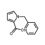 结构式 CAS# 18159-22-3, 1-苄基-1H-吡咯-2-羧酸