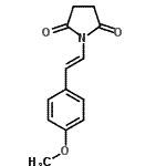 CAS#: 181827-91-8， 1-[(E)-2-(4-Methoxyphenyl)Vinyl]-2,5-Pyrrolidinedione