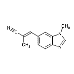 CAS#: 181867-36-7， (2E)-2-Methyl-3-(1-Methyl-1H-Benzimidazol-6-Yl)Acrylonitrile