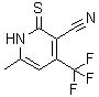结构式 CAS# 182127-92-0, 6-甲基-2-硫代-4-(三氟甲基)-1,2-二氢-3-吡啶甲腈