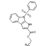 CAS#: 182257-99-4， Ethyl 8-(Phenylsulfonyl)-1,8-Dihydropyrrolo[2,3-b]Indole-2-Carboxylate