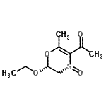 CAS#: 182313-33-3， 1-[(4R,6R)-6-Ethoxy-2-Methyl-4-Oxido-5,6-Dihydro-1,4-Oxathiin-3-Yl]Ethanone
