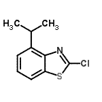 structure of CAS# 182344-55-4, 2-Chloro-4-Isopropyl-1,3-Benzothiazole;2-chloro-4-isopropylbenzo[d]thiazole