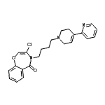 CAS#: 182415-09-4， 3-Chloro-4-[4-(3',6'-Dihydro-2,4'-Bipyridin-1'(2'H)-Yl)Butyl]-1,4-Benzoxazepin-5(4H)-One
