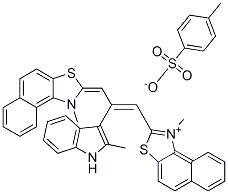 CAS#: 18244-79-6， 1-Methyl-2-[2-(2-Methylindol-3-Yl)-3-(1-Methylnaphtho[1,2-d]Thiazolin-2-Ylidene)Propenyl]Naphtho[1,2-d]Thiazolium p-Toluenesulphonate