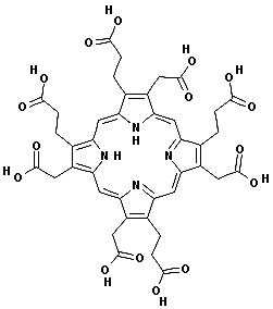 CAS 登录号：18273-06-8， 3,8,13,17-四(羧甲基)卟啉-2,7,12,18-四丙酸