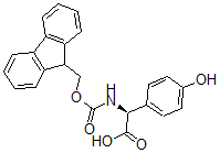 CAS#: 182883-41-6， (S)-alpha-[[(9H-Fluoren-9-Ylmethoxy)Carbonyl]Amino]-4-Hydroxy-Benzeneacetic Acid