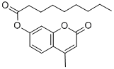structure of CAS# 18319-93-2, Nonanoic Acid 4-Methyl-2-Oxo-2H-1-Benzopyran-7-Yl Ester;(4-Methyl-2-Oxo-Chromen-7-Yl) Nonanoate;Nonanoic Acid (4-Methyl-2-Oxo-7-Chromenyl) Ester;Pelargonic Acid (2-Keto-4-Methyl-Chromen-7-Yl) Ester