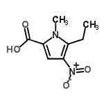 CAS#: 183268-98-6， 5-Ethyl-1-Methyl-4-Nitro-1H-Pyrrole-2-Carboxylic Acid