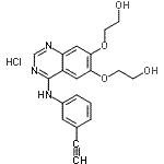 CAS#: 183320-12-9， 2,2'-[{4-[(3-Ethynylphenyl)Amino]-6,7-Quinazolinediyl}Bis(Oxy)]Diethanol Hydrochloride (1:1)