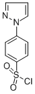 structure of CAS# 18336-39-5, 4-(1H-Pyrazol-1-Yl)-Benzenesulfonylchloride;4-(1H-Pyrazol-1-Yl)Benzene-1-Sulfonylchloride;4-(1H-Pyrazol-1-Yl)Benzenesulphonyl Chloride;4-(1H-PYRAZOL-1-YL)BENZENESULFONYL CHLORIDE