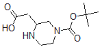 结构式 CAS# 183591-72-2, 4-[(1,1-二甲基乙氧基)羰基]-2-哌嗪乙酸