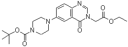 CAS#: 183622-37-9， 2-Methyl-2-Propanyl 4-[3-(2-Ethoxy-2-Oxoethyl)-4-Oxo-3,4-Dihydro-6-Quinazolinyl]-1-Piperazinecarboxylate