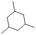 structure of CAS# 1839-63-0, 1,3,5-Trimethyl-Cyclohexane;1A,3A,5A-Trimethylcyclohexene;Cyclohexane, 1,3,5-Trimethyl-, (1Alpha,3Alpha,5Alpha)- (9Ci);Cyclohexane, 1,3,5-Trimethyl-, Cis- (8Ci)