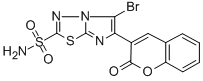 CAS#: 183999-74-8， 5-Bromo-6-(2-Oxochromen-3-Yl)Imidazo[1,2-d][1,3,4]Thiadiazole-2-Sulfonamide