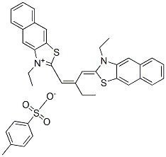 CAS#: 18420-56-9， 3-Ethyl-2-(2-((3-Ethylnaphtho(2,3-d)Thiazolin-2-Ylidene)Methyl)-1-Butenyl)Naphtho(2,3-d)Thiazolium p-Toluenesulphonate