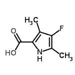 CAS#: 184646-96-6， 4-Fluoro-3,5-Dimethyl-1H-Pyrrole-2-Carboxylic Acid