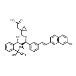 CAS#: 184763-26-6， {1-[({(1R,3R)-1-{3-[(E)-2-(7-Chloro-2-Quinolinyl)Vinyl]Phenyl}-3-Hydroxy-3-[2-(2-Hydroxy-2-Propanyl)Phenyl]Propyl}Sulfanyl)Methyl]Cyclopropyl}Acetic Acid