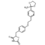 CAS#: 184766-66-3， 5-(4-{2-[5-(2-Methyl-1,3-Dioxolan-2-Yl)-2-Pyridinyl]Ethoxy}Benzyl)-1,3-Thiazolidine-2,4-Dione