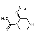 CAS#: 184832-00-6， 1-[(2S)-2-Methoxy-1-Piperazinyl]Ethanone
