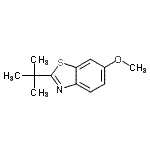 CAS#: 184835-94-7， 6-Methoxy-2-(2-Methyl-2-Propanyl)-1,3-Benzothiazole