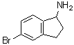 结构式 CAS# 185122-74-1, 5-溴-1-茚满胺