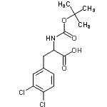 CAS#: 185321-62-4， 3,4-Dichloro-N-{[(2-Methyl-2-Propanyl)Oxy]Carbonyl}Phenylalanine