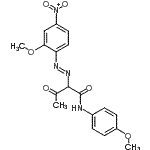 CAS#: 185323-48-2， 2-[(E)-(2-Methoxy-4-Nitrophenyl)Diazenyl]-N-(4-Methoxyphenyl)-3-Oxobutanamide
