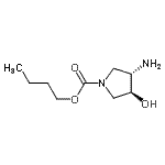 CAS 登录号：185423-65-8， 丁基(3S,4S)-3-氨基-4-羟基-1-吡咯烷羧酸酯