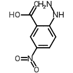 结构式 CAS# 185556-56-3, 2-肼基-5-硝基苯甲酸